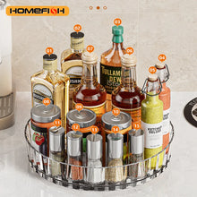 Multi-Purpose Rotating Spice Rack Efficient Countertop Organizer for Kitchen Bathroom Seasoning Storage Space-Saving Design