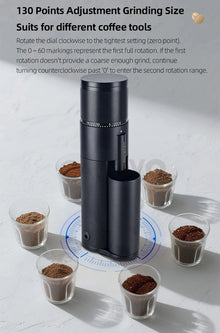 CAFOVO G248C-N Professional Espresso Grinder 48mm 7 core Single Dosing Electrical Coffee Bean Grinder Mill Machine for Barista