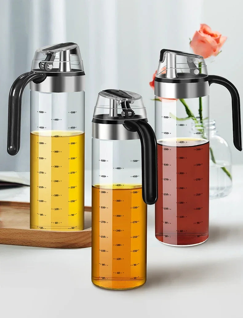 2PCS Oil Dispenser Sauce Bottle Glass Storage Bottles Spice Glass Oil Spray Vinegar Cooking Seasoning Bottle  Kitchen Tools