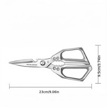 Japanese Kitchen Scissors Household Black Titanium Stainless Steel Multi-functional Scissors for Chicken Bones and Fish Killing