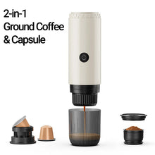 Portable Espresso Coffee Machine 3-in-1 Capsule Coffee Maker for Car Home Camping - Compact Travel Espresso Machine