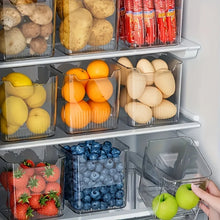3Pcs BPA-Free Refrigerator Side Door Organizer Set Transparent,Freshness Preserving Storage Containers for Kitchen & Dining