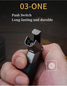 New Metal Cigar Lighter Windproof Flame Turbo Lighter Welding Torch Butane Gas Cigar Lighters Gift Spray Gun Kitchen Outdoor BBQ
