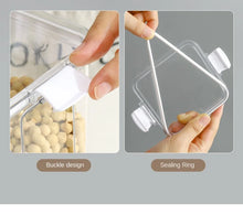 1-5PCS Sealed Jars Large Capacity Waterproof Transparent Scene Kitchen Candy Dried Grain Storage With Lid Fridge Storage Tank