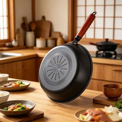 28cm Non-Stick Frying Pan with Lid, Premium Steak Skillet, Multipurpose Egg & Pancake Pan, Compatible with Induction and Gas Stoves