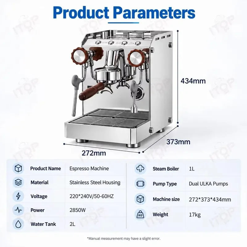 STLF  Hot Selling 58mm Home Espresso Maker, Triple Heating System, Dual Pumps, Home Coffee Maker with Cold Brew Mode