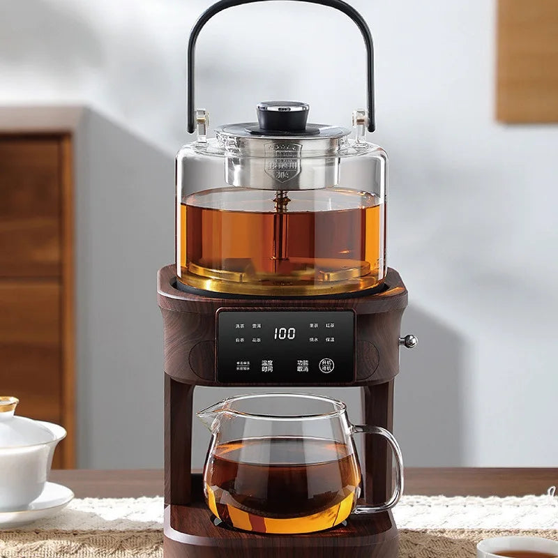 1L Electric Kettle Office Pure Titanium Steam Tea Kettle Home Keep Warm Floral Tea Kettle Auto Water Supply Electric Tea Kettle
