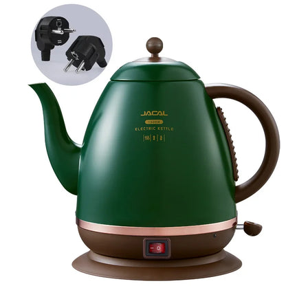 1500ml Electric Kettle Household Quick Boiling Kettle Long Spout Tea Kettle Retro Automatic Thermos Kettle Kitchen Tool 220V