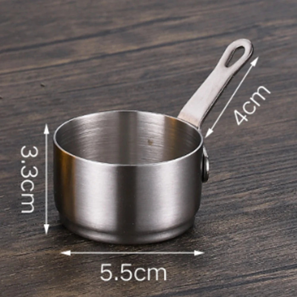 60/80/100ml Mini Sauce Pan Pot Gravy Stainless Steel Milk Pot Mini Sauce Pan Non Stick Small Saucepan