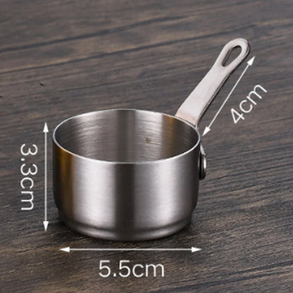 60/80/100ml Mini Sauce Pan Pot Gravy Stainless Steel Milk Pot Mini Sauce Pan Non Stick Small Saucepan