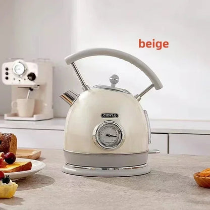 220V-240V Electric Water Kettle 1.8L 1800W 304 Stainless Steel With Thermometer Electric Boiling Coffee Tea Pot
