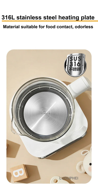 1.5L Electric Kettle Home Health Kettle Multifunctional Milk Regulator Temperature Control Flower Tea Kettle Auto Keep Warm 800W