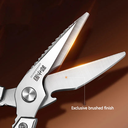 Kitchen scissors Stainless steel Food scissors Multifunctional powerful scissors for chicken, duck and goose bones,Kitchen tools