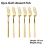 4/6/12/16/18/20/24Pcs Gold Cutlery Set Stainless Steel 304 Tableware Elegant Western Knife Fork Spoon Mirror Dinner Set
