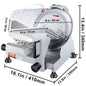 SucceBuy Meat Slicer 200W/240W/320W/340W Electric Deli Food Slicer Adjustable Thickness Commercial and Home Use Cut Meat Cheese