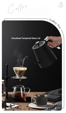 110V/220V Electric Kettle Gooseneck Jug Hand brew Coffee Pot Thermo Pot Temperature-Control Heating Water Bottle Smart Teapot