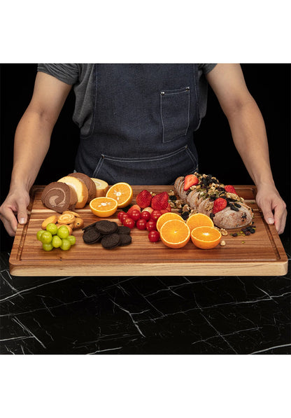 30 x 20 Extra Large Cutting Board, Bamboo Stove Top Cover, Over the Sink Cutting Board with Juice Groove, Heavy Duty Charcuterie Board for Kitchen