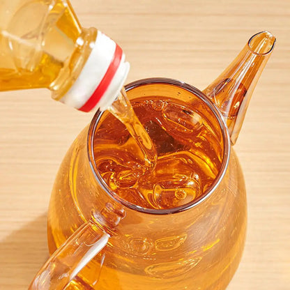 600/800/1000ml Oil Bottle Kitchen Glass Oil Pot Large Capacity Leak-Proof Pour Soy Vinegar Tank Oil Dispenser Kitchen Tools