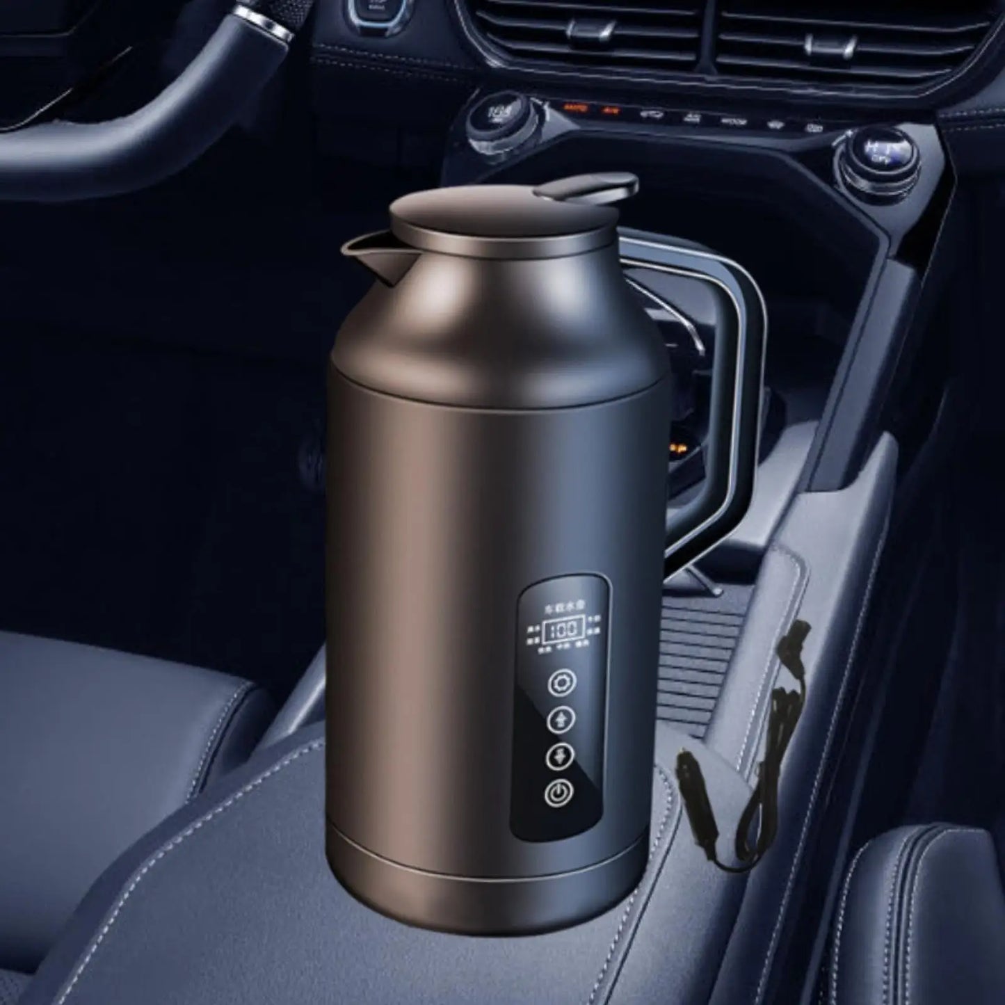 1.5L Kettle Boiler Large Capacity High Power Good Insulation 12V 24V Universal for Outdoor Camping Home Use Truck Road Trip