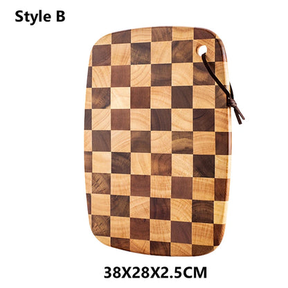 WXCOO Cutting Board Solid Wood Household Tray Mosaic Cutting Boards Wooden Cutting Board Mosaic Chopping Blocks Kitchenware