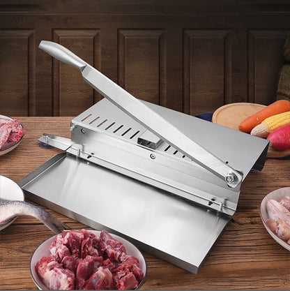 2022 Manual Stainless Steel Food Cutter Slicing Machine Automatic Home Kitchen Frozen Meat Slicer Meat Delivery Nonslip Handle