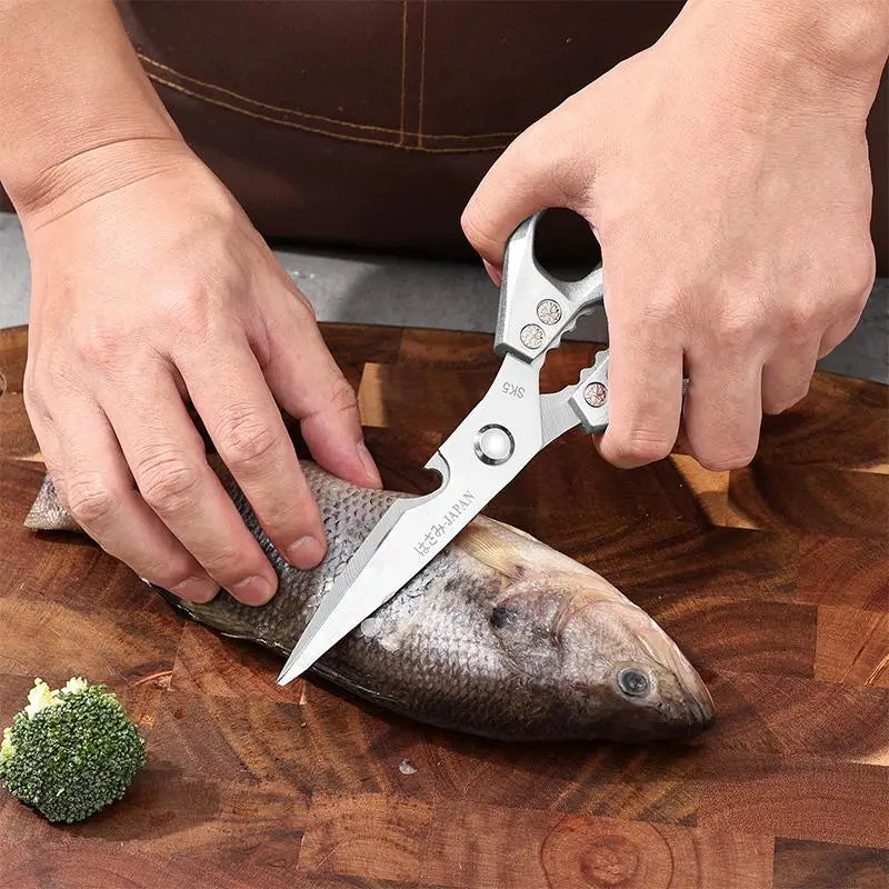 New Multi-functional Heavy-Duty Kitchen High-hardness High Sharp Scissors Stainless Steel Scissors For Cutting Chicken,Fish,Duck