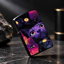 Vibrant Starry Cat Pattern Portable Lighter Stylish Creative Versatile Daily Use Accessory Ideal For Outdoor Home Scenes Thoughtful Unique Gift For Friends And Cat Lovers Chic Eye-Catching Practical Carryaround Item For All O