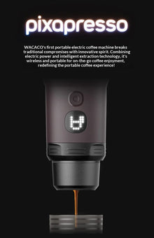 Wacaco Pixapresso Portable Electric Espresso Coffee Capsule Machine Battery Powered For Outdoor Camping Hiking Travel Home Cafe