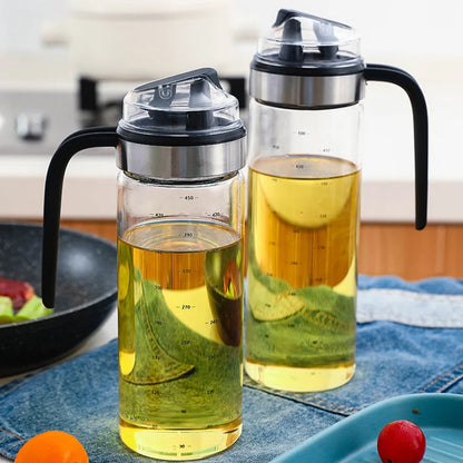 2PCS Cooking Seasoning Bottle Dispenser Sauce Bottle Glass Storage Bottles Spice Glass Oil Spray Vinegar Creative Kitchen Tools