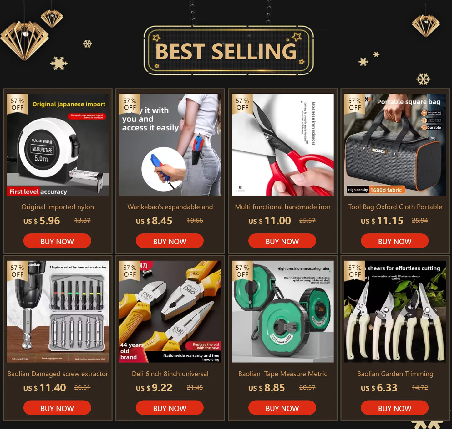 Deli 210/175mm Black Stainless Steel Scissors Business Office Stationery Home Tailor Shears Kitchen Knife Cutter Cutting Tool