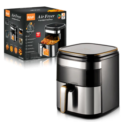 Hot Sale 7L Visible Window Fryer Without Oil Digital Electric Air Fryer with Skewers