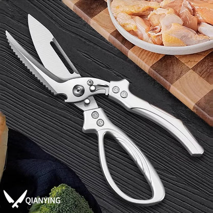 Multi-functional Kitchen scissors food grade stainless steel strong chicken bone scissors home chicken duck goose bone scissors