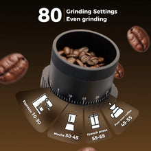 Portable USB Rechargeable Electric Coffee Grinder Adjustable Coffee Bean Grinder for Travel Home Office