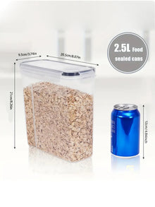 4pcs4l  Large Food Storage Containers With Lids, Airtight Food Storage Containers For Kitchen Pantry Organization And Storage