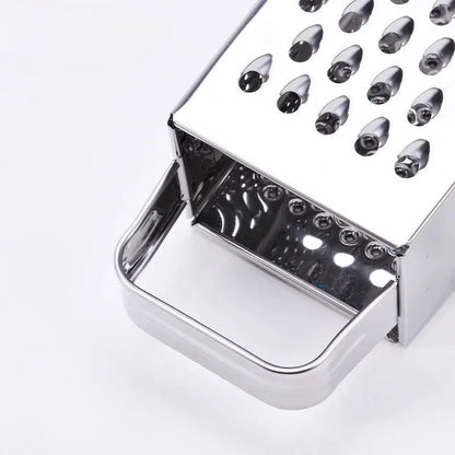 Kitchen Stainless Steel 4-Sided Box Food Grater Vegetable Cheese Slicer Shredder