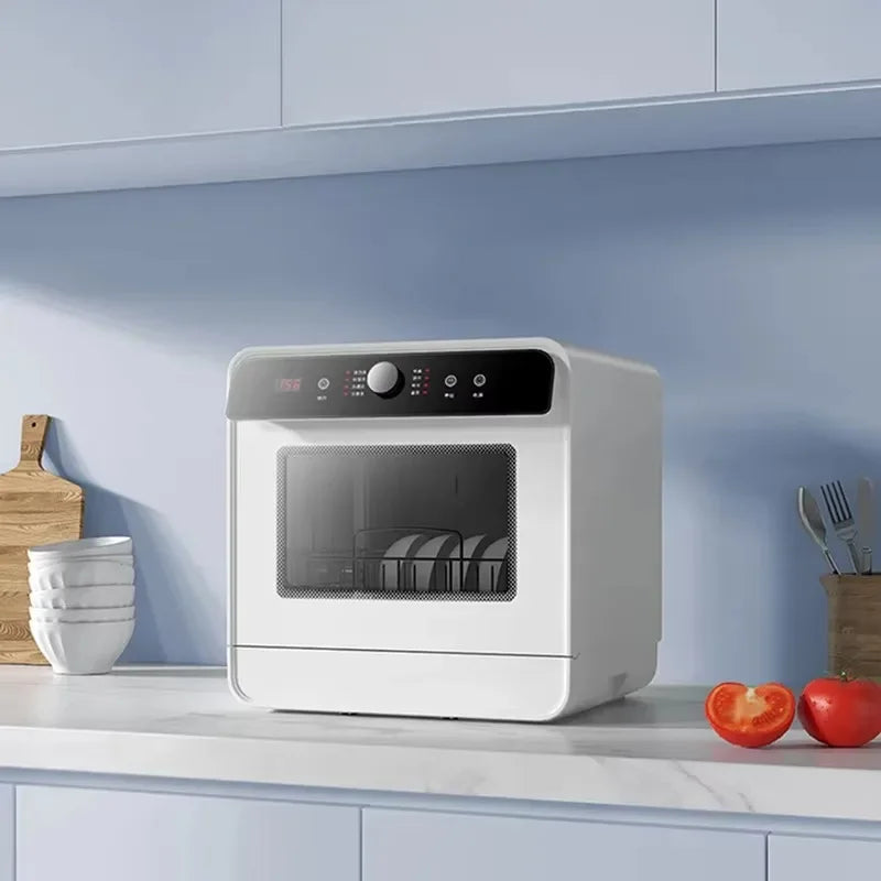 Tabletop Dishwasher Machine Automatic Stainless Steel Countertop  Portable Smart Mini Dishwashers  for Home