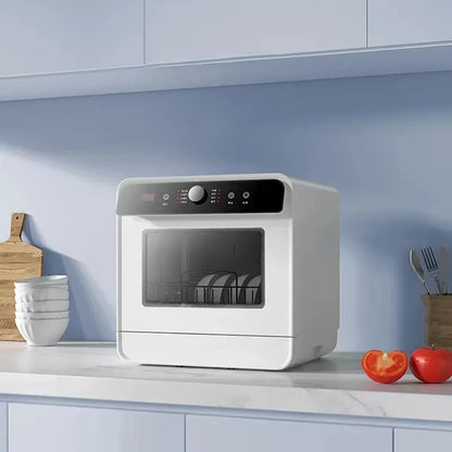 Tabletop Dishwasher Machine Automatic Stainless Steel Countertop  Portable Smart Mini Dishwashers  for Home