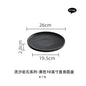 Black and white ceramic tableware, plates, plates, household eating bowls, soup bowls, high-end luxury Japanese tableware sets.
