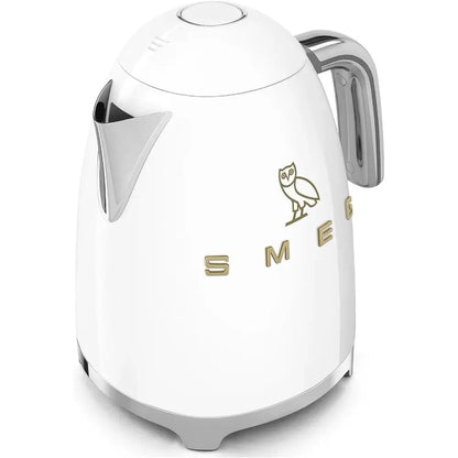 x OVO 1.7L Electric Kettle, OVO Collection Kettle, 50's Retro Style 7-Cup Electric Tea Kettle (White)