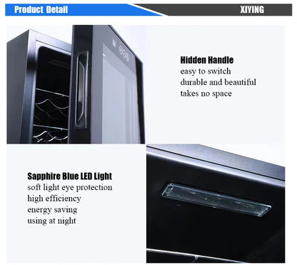 Electric Wine Cooler Refrigerator 46L 20 Bottles Wine Cabinet Fridge Freestanding