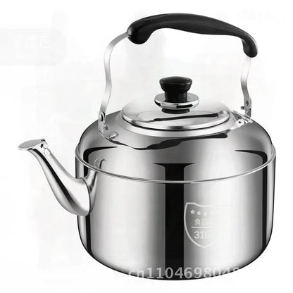 Stainless Steel Whistle Water Kettle Large Capacity 7.5L Insulated for Home Use Compatible with Gas And Induction Cookers Tea
