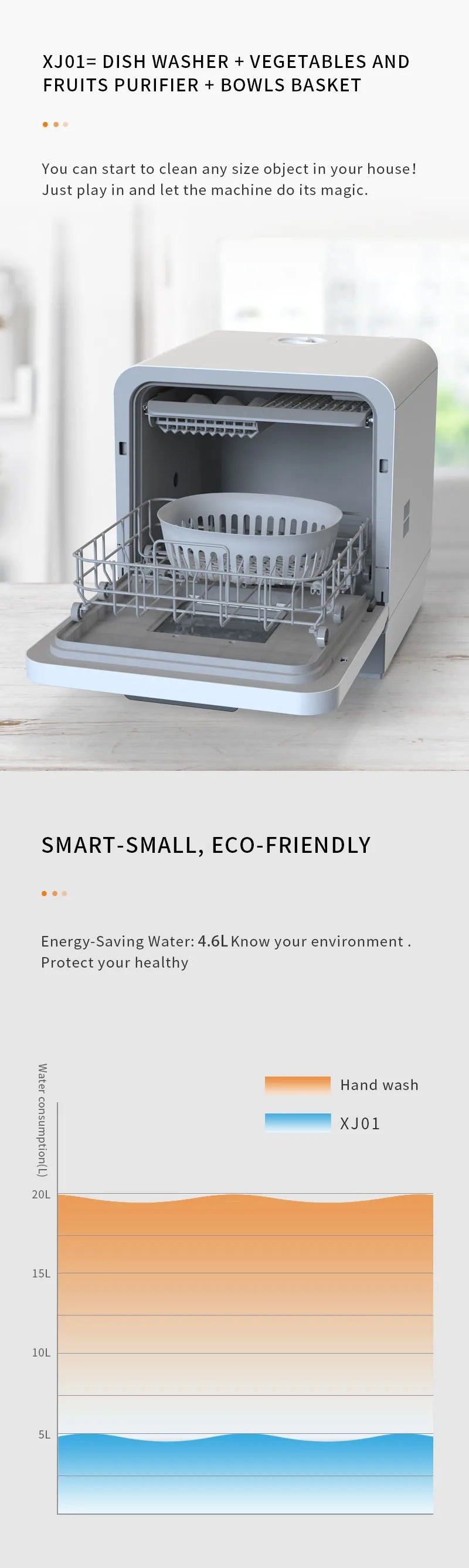 8 Sets Compact Built-in Stainless Steel Electric Dishwasher Customized Integrated  Dishwashing Machine Black Household Hotel