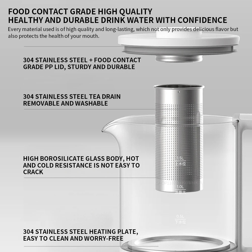 NEW MIJIA Multifunctional Health Pot Electric kettle N1 Household Appliances 800W 304 Stainless Steel Heat Preservation -CN