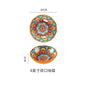 Bohemia Ceramic Rice Bowl Serving Plate Creative Ceramic Cutlery Soup Noodle Bowl Household Handle Bowl Sauce Dish