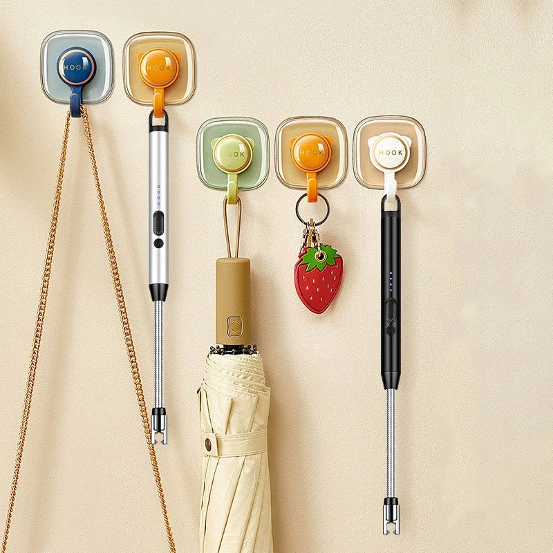 Type-C Rechargeable Kitchen Artifact Portable Smart Pulse Igniter Household Gas Stove Long Handle Electronic Lighter Wholesale