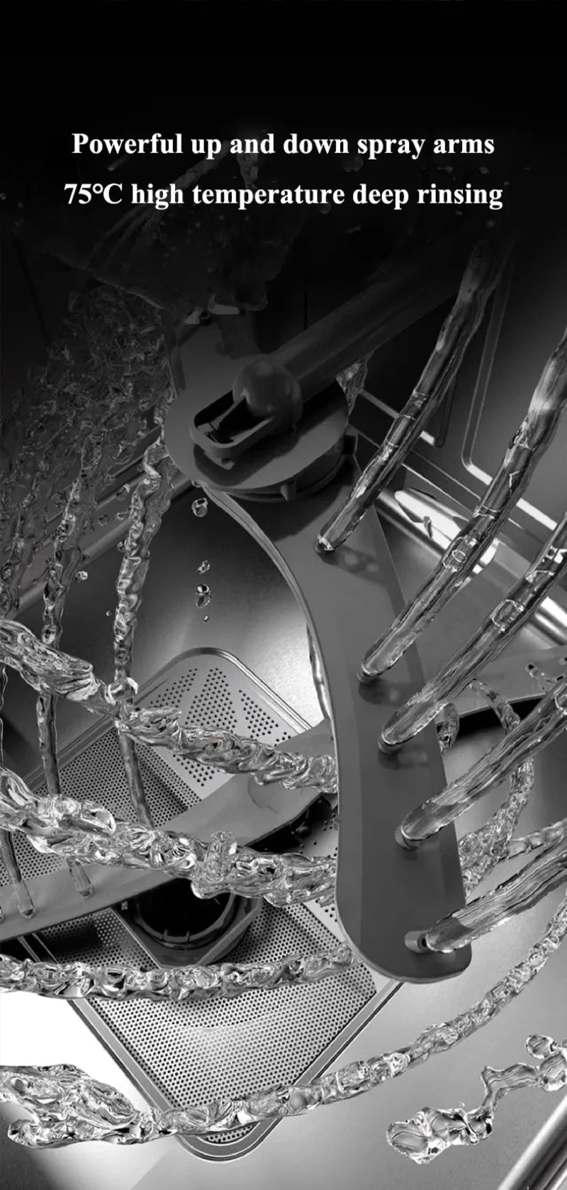 Dishwasher,Integrated Sink All-in-one,Kitchen Sink,Automatic Cleaning,Smart Home Appliance,Space-saving Efficient Dishwasher