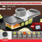 Luxury 420 Stainless Steel Blade LFGB Certificate Magic Chopper Magnetic Suction Back Slicer for Potato Cucumber Carrot Crusher