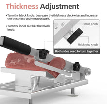 Upgraded Stainless Steel Manual Frozen Meat Slicer Meat Cutter for Beef Mutton Bacon Home Food Slicing Machine Hot Pot BBQ