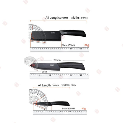 WXCOO Kitchen Knife Chef Meat Cleaver Boning Household Chopper Knife with Cover Stainless Steel Fruit Knife Vegetable Slicing