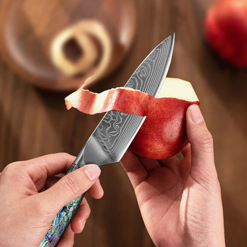 1-7 PCS Kitchen Chef Knife Set Super Sharp Japanese Damascus Steel knife Professional Meat knife Premium Kitchen cooking tools